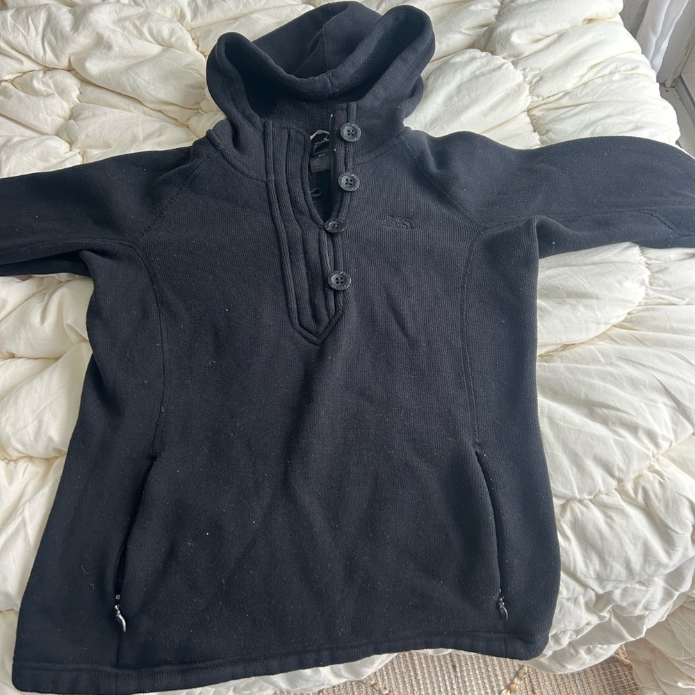North face button up hoodie
